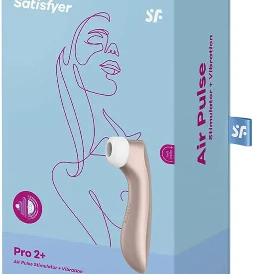 Estimulador de Clitóris Recarregável com Vibração e Pulsação que Simula Sexo Oral Satisfyer Pro 2+ 16,5 x 4,5 cm