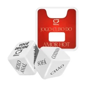 Dado Erótico Jogo Cubo do Amor Hot Hétero com 2 Unidades Sexy Fantasy