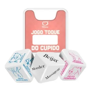 Dado Jogo Toque do Cupido com 3 Unidades Sexy Fantasy