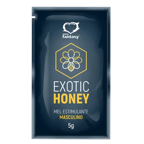 Mel Estimulante Masculino com Maca Peruana Exotic Honey Sexy Fantasy Sachê 5g