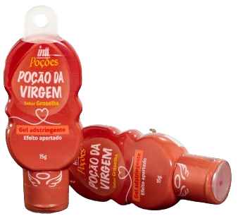 Gel Adstringente com Efeito Apertadinha e Sabor de Groselha Poção da Virgem Intt Poções 15g