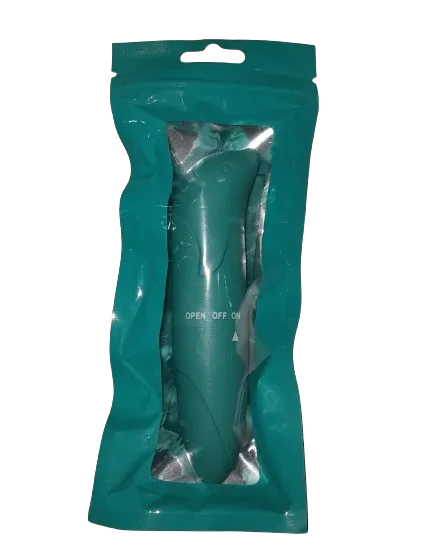 Vibrador Ponto G Em Formato De Golfinho Aveludado Verde Escuro  12 x 3 cm - SI