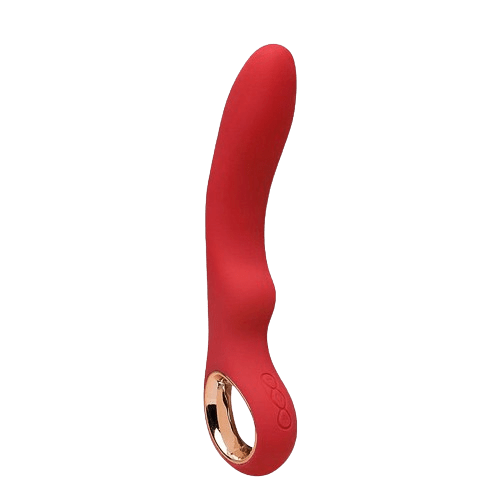 Vibrador Recarregável Magic em Puro Silicone - Lealso - Vermelho SI.