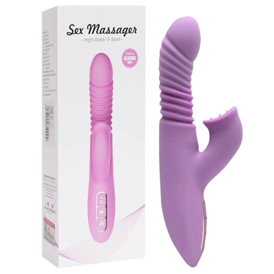 Vibrador de Ponto G e clitóris - Vai e Vem - Recarregável - DIBE