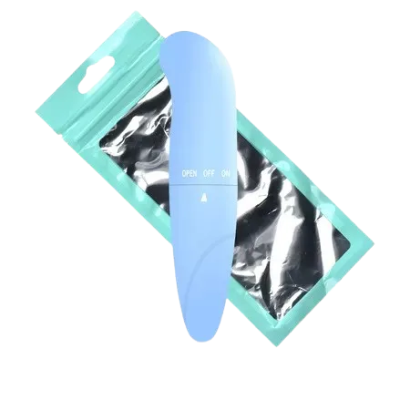 Vibrador Ponto G Pequeno Aveludado Azul G-Spot Mini 13,2 x 3,2 cm