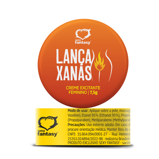 Pomada Excitante Feminino Lança Xanas Sexy Fantasy 7,5g.