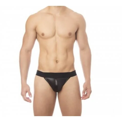 Jockstrap Cirré Preto com Faixa Cruzada – Sensualidade e Design Exclusivo | SD Clothing
