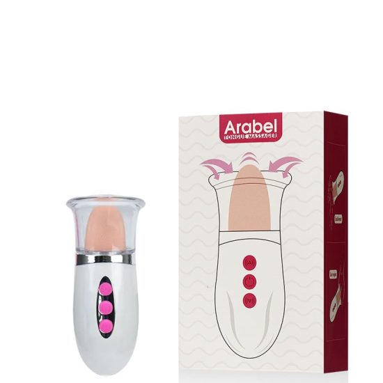 Vibrador Recarregável com Bomba de Sucção Vaginal Possui Língua Estimuladora – ARABEL TONGUE .
