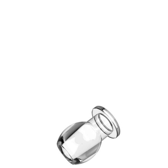 Plug Anal 6,5 cm com Túnel Interno Vazado TRANSPARENTE » Sex Shop Flower  Love