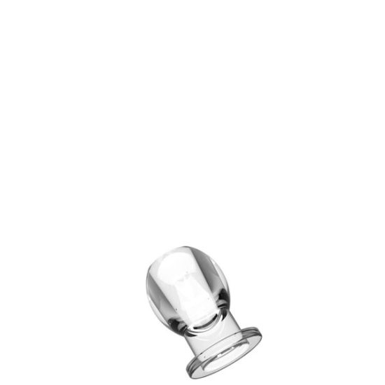Plug Anal 6,5 cm com Túnel Interno Vazado TRANSPARENTE » Sex Shop Flower  Love