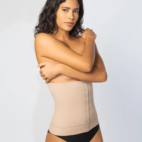 Cinta modeladora feminina adulto slim Loba - bege