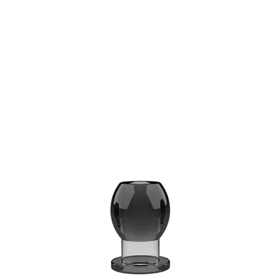 Plug Anal 6,5 cm com Túnel Interno Vazado PRETO