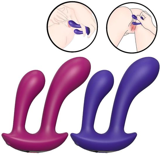 Plug Anal Duplo - 9 Modos De Vibração - Musical Note -  S-Hande Roxo