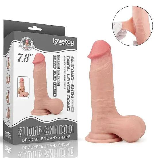 Prótese Masturbadora 7,8" / com Dupla Camada - Lovetoy