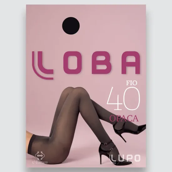 Meia calça fio 40 adulto opaca Loba - preta