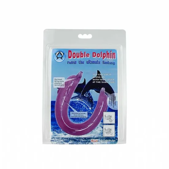 Dildo em formato de golfinho- double dolphin – baile - Sexy Import - roxo