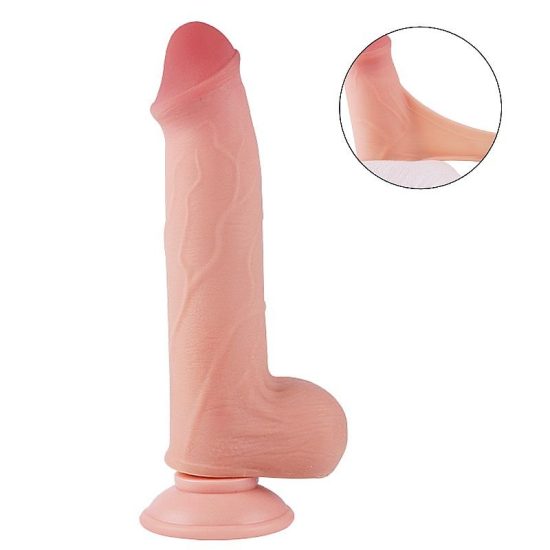Dildo Super Realístico Dupla Camada - Ventosa Removível - 22,0 X 4,6 cm -SI