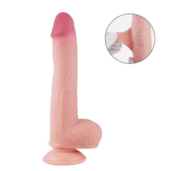Dildo Super Realístico Dupla Camada - Ventosa Removível - 22,9 X 4,1 cm - SI