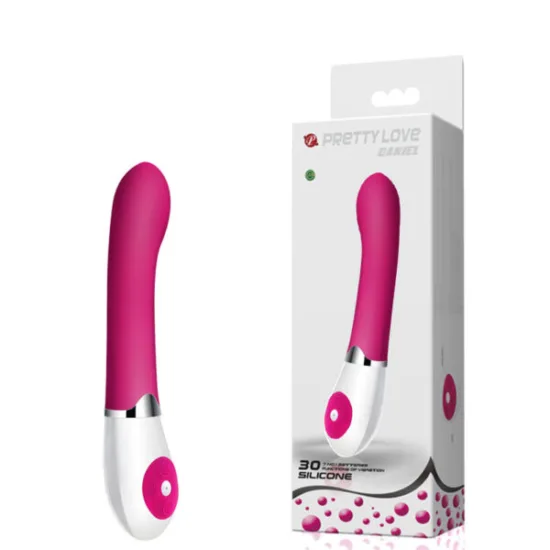 Vibrador Ponto G em Soft Touch com 30 Modos de Vibrações Pretty Love Daniel 19,5 x 3,1 cm