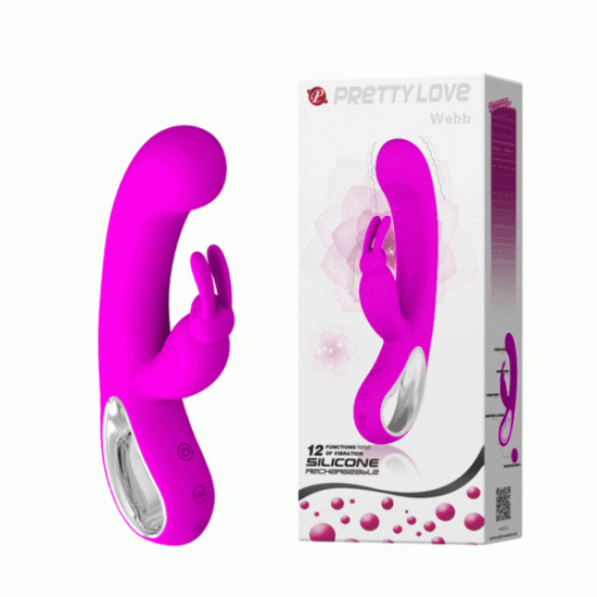 Vibrador Recarregável com Movimento Dedilhar Pretty Love WEBB 21,3 x 3,5 cm