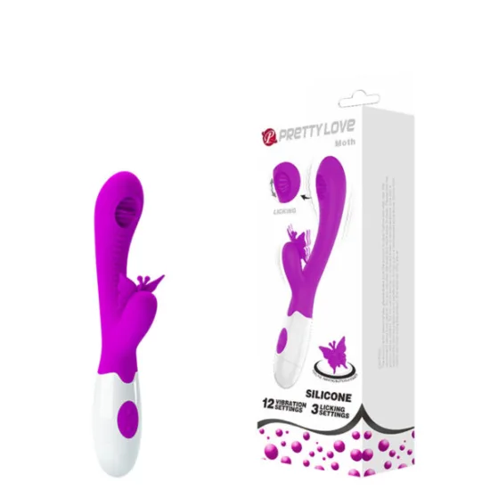 Vibrador De Ponto G Com Língua Pretty Love Month