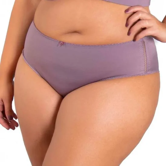 Calcinha cintura alta elegance berinjela - Duloren