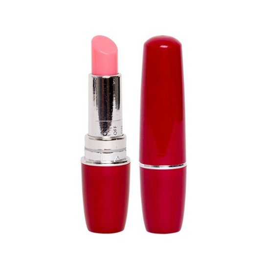 Vibrador formato de batom na cor vermelha - SI
