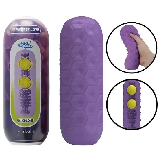 Egg Twin Balls - Roxo - Pretty Love