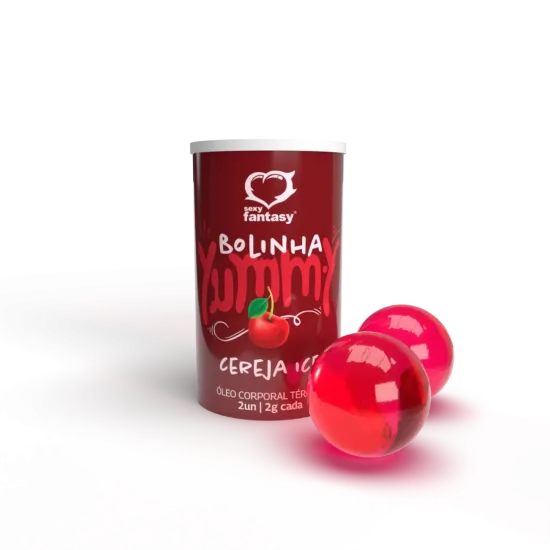 Bolinha Yummy Cereja Ice Hot Sexy Fantasy 2g