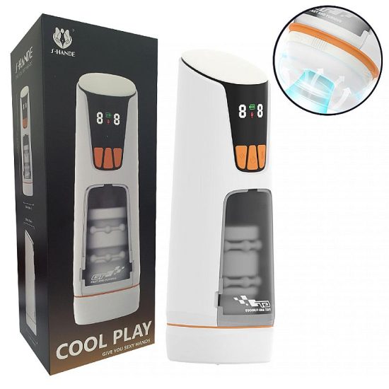 Masturbador Masculino Elétrico Cool Play S-Hande com 9 Modos de Vibração e Vai e Vem