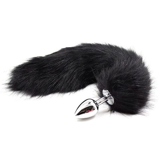 Plug Anal Rabo de Raposa – Preto – Tamanho P – SI