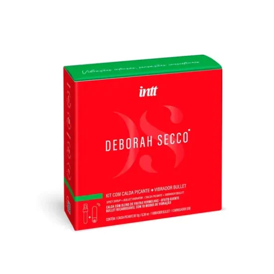 Kit com Calda Picante + Vibrador Bullet Linha Deborah Secco Intt
