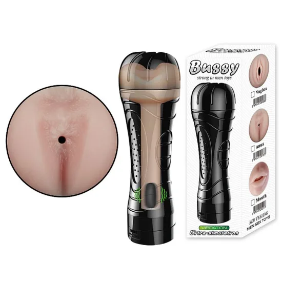 Masturbador Ânus em Cyberskin com Vibrador - Formato de Lanterna - SI