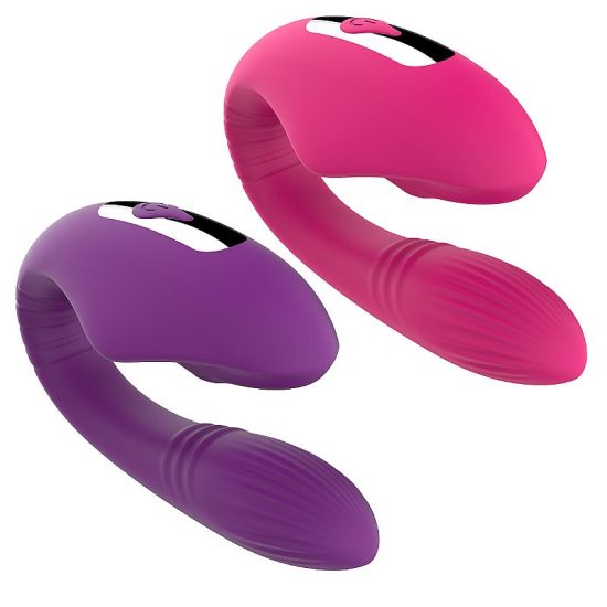 Vibrador de Casal com 5 Modos de Pulsação e 8 Modos de Vibração Controle Remoto – Pretty Love