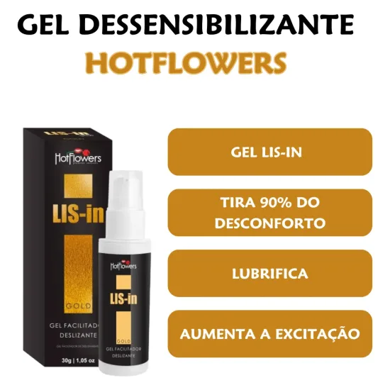 Gel Para Sexo Anal Extra Forte Lis-in Hot 30g
