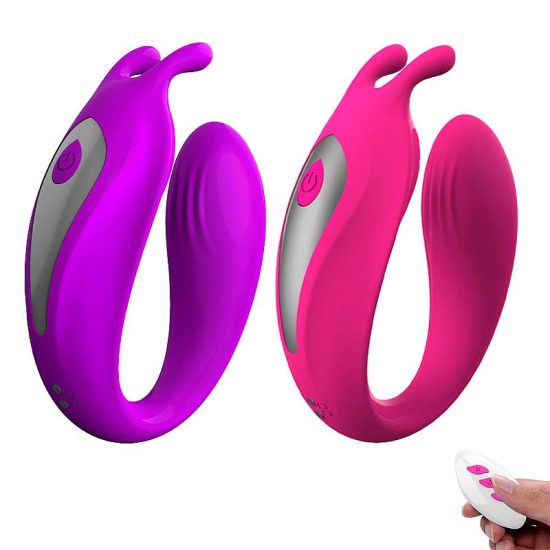 Vibrador de Casal com 9 Modos de Vibração e Controle Remoto – SI Cor Azul