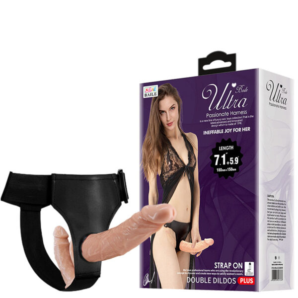 Cinta Peniana com Penetrador Duplo, Possui Cinta Ajustável e Reforçada – ULTRA PASSIONATE HARNESS