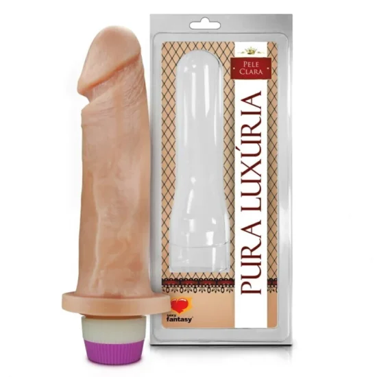 Pênis Realístico Com Vibro Sexy Fantasy - 18cm X 4,4cm