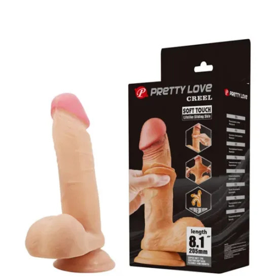 Pênis Realístico 20,5 cm – SLIDING SKIN CREEL