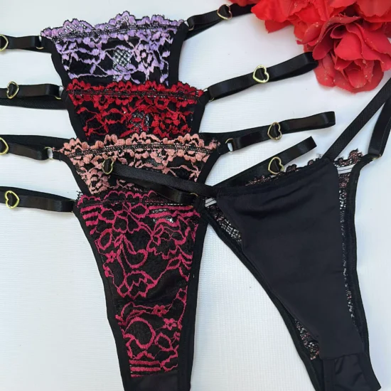 Calcinha String Bicolor Flavia - Ana Lingerie