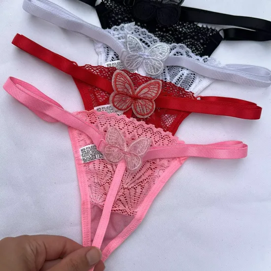 Calcinha Fio com Borboleta Atrás Lisbela - Ana Lingerie
