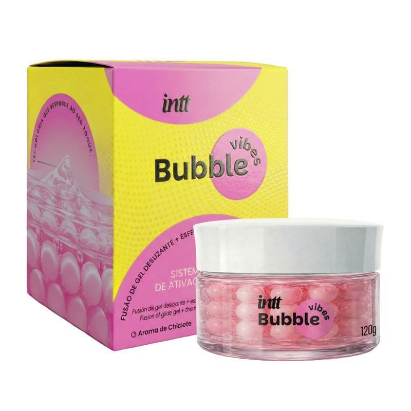 Bubble Vibes 3 em 1 Lubrificante e Excitante com Esferas e Jambu 120g Intt
