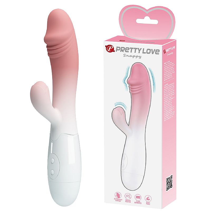 Vibrador de Ponto G e Clitóris à Pilha – Snappy 2 – Pretty Love