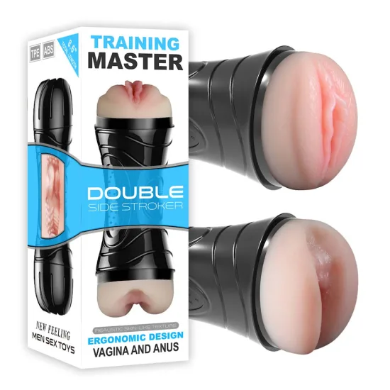 Masturbador Duplo Vagina e Ânus - TRAINING MASTER - VIPMIX