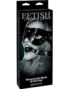 Kit Mordaça & Máscara  Ball Gag R