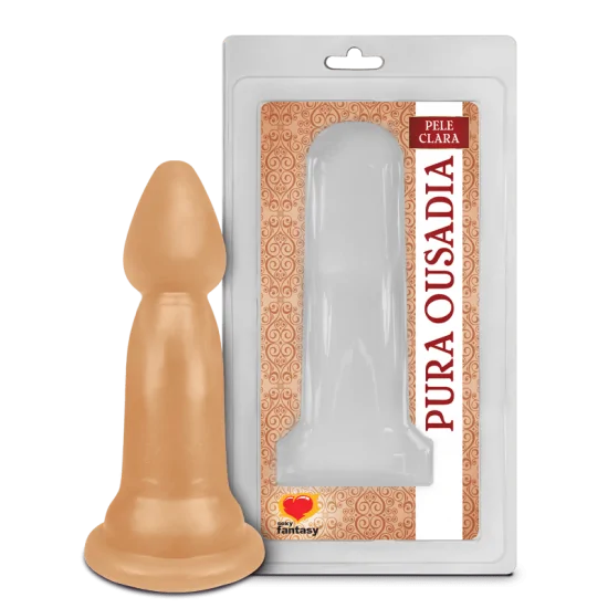 Plug Anal Maciço Edu Pura Ousadia Sexy Fantasy 14 x 3 cm