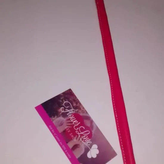 Chibata em Couro Rosa Valderir