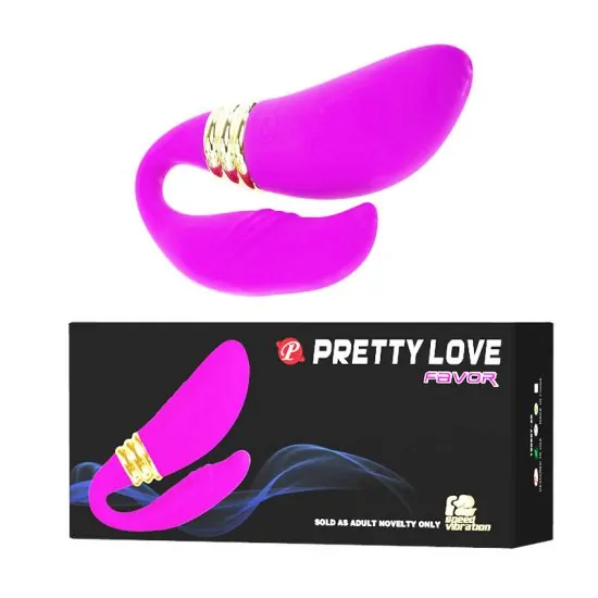 Vibrador para Casais Recarregável Pretty Love Favor 10 x 3,2 cm