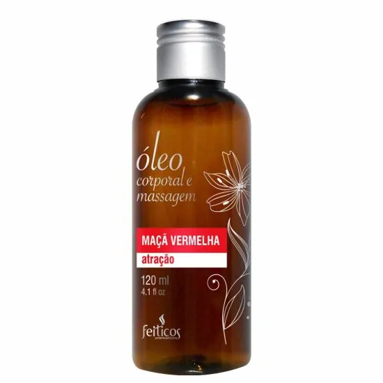 Óleo corporal e massagem 120ml Maçã vermelha 120ML