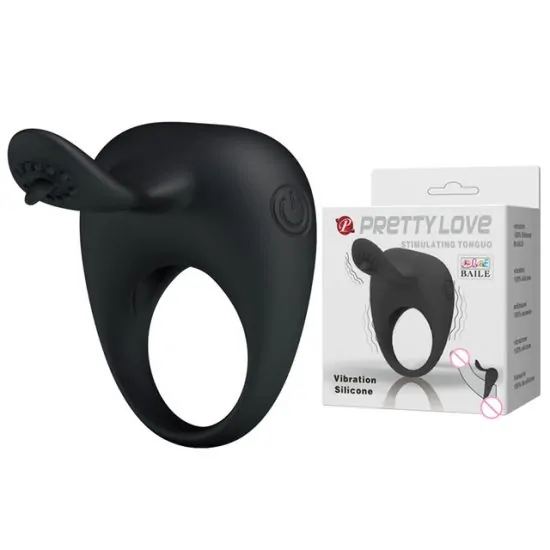 Anel Peniano com Vibro Pretty Love Stimulating Tonguo